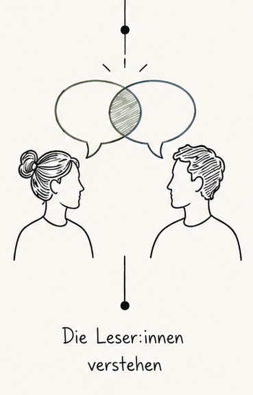 Das Buch muss die Sprache der Leser:innen sprechen, um verstanden zu werden